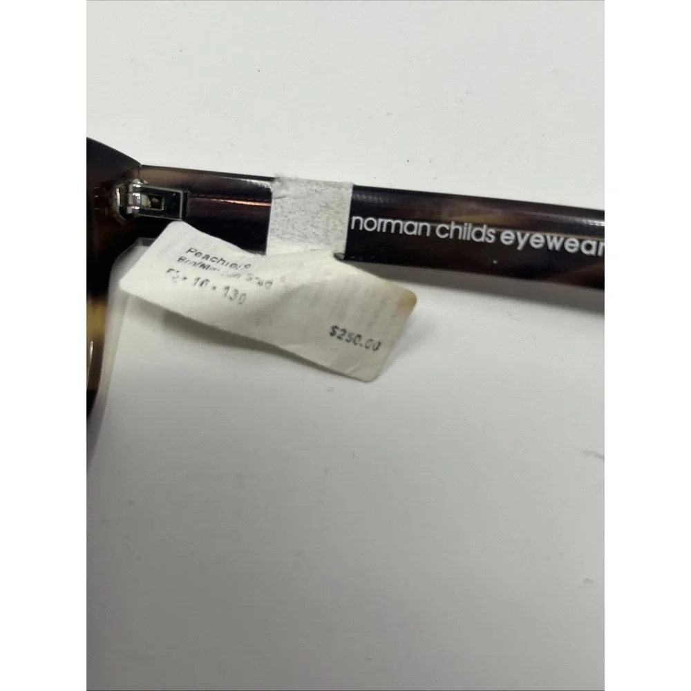 NWT Norman Childs PEACHIE Eyeglasses 50-16-130 Adult Tortoise Frames No Lens